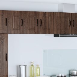 vidaXL Vaatwasserpaneel Kalmar 2 st Bruin Eiken Bewerkt hout