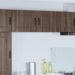 vidaXL Vaatwasserpaneel Kalmar 2 st Bruin Eiken Bewerkt hout