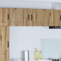 vidaXL Vaatwasserpaneel Kalmar 2 st Artisan Eiken Bewerkt hout