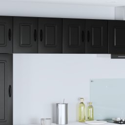 vidaXL Vaatwasserpaneel Kalmar Zwart 60 x 31 x 40 cm Bewerkt hout