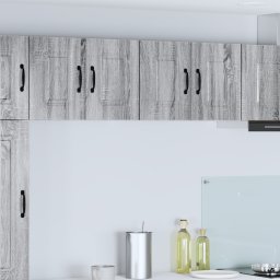 vidaXL Vaatwasserpaneel Kalmar 2 st Grijs Sonoma Bewerkt hout