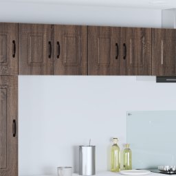 vidaXL Vaatwasserpaneel Kalmar 2 st Bruin Eiken Bewerkt hout
