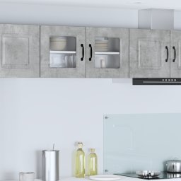 vidaXL Vaatwasserpaneel Kalmar Beton Grijs 80 x 31 x 40 cm