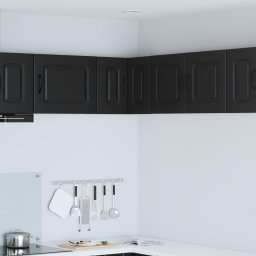 vidaXL Vaatwasserpaneel Kalmar Zwart 57 x 57 x 40 cm Bewerkt hout