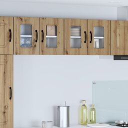 vidaXL Vaatwasserpaneel Kalmar 2 st Artisan Eiken Bewerkt hout