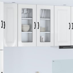 vidaXL Vaatwasserpaneel Kalmar Hoogglans wit 40 x 31 x 80 cm