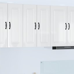 vidaXL Vaatwasserpaneel Kalmar Hoogglans wit 30 x 31 x 80 cm