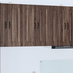 vidaXL Vaatwasserpaneel Kalmar 2 st Bruin Eiken Bewerkt hout