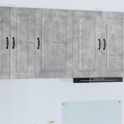 vidaXL Vaatwasserpaneel Kalmar Beton Grijs 50 x 31 x 80 cm