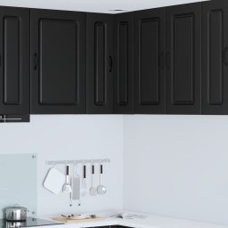 vidaXL Vaatwasserpaneel Kalmar Zwart 57 x 57 x 80 cm Bewerkt hout