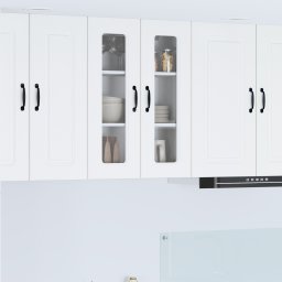 vidaXL Vaatwasserpaneel Kalmar Wit 60 x 31 x 80 cm Bewerkt hout