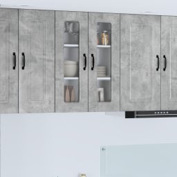 vidaXL Vaatwasserpaneel Kalmar Beton Grijs 60 x 31 x 80 cm
