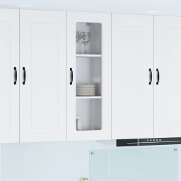 vidaXL Vaatwasserpaneel Kalmar Wit 40 x 31 x 100 cm Bewerkt hout