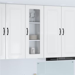 vidaXL Vaatwasserpaneel Kalmar Hoogglans wit 40 x 31 x 100 cm