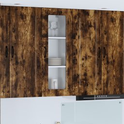 vidaXL Vaatwasserpaneel Kalmar Gerookt eiken 40 x 31 x 100 cm