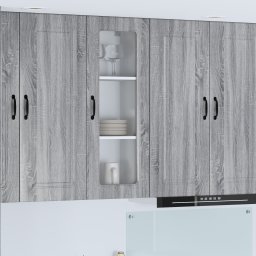vidaXL Vaatwasserpaneel Kalmar Grijs Sonoma 40 x 31 x 100 cm