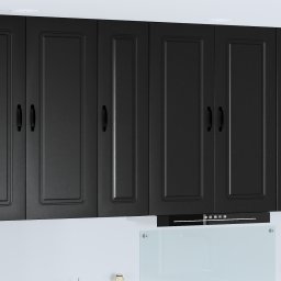 vidaXL Vaatwasserpaneel Kalmar Zwart 30 x 31 x 100 cm Bewerkt hout