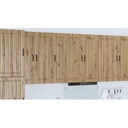vidaXL Vaatwasserpaneel Kalmar Artisan Eiken 30 x 31 x 100 cm