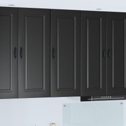vidaXL Vaatwasserpaneel Kalmar Zwart 40 x 31 x 100 cm Bewerkt hout