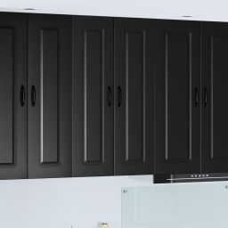 vidaXL Vaatwasserpaneel Kalmar Zwart 60 x 31 x 100 cm Bewerkt hout