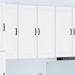 vidaXL Vaatwasserpaneel Kalmar Wit 80 x 31 x 100 cm Bewerkt hout