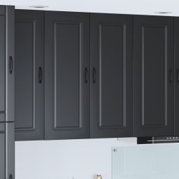 vidaXL Vaatwasserpaneel Kalmar Zwart 80 x 31 x 100 cm Bewerkt hout
