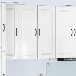vidaXL Vaatwasserpaneel Kalmar Hoogglans wit 80 x 31 x 100 cm