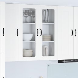 vidaXL Vaatwasserpaneel Kalmar Wit 80 x 31 x 100 cm Bewerkt hout