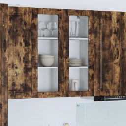 vidaXL Vaatwasserpaneel Kalmar Gerookt eiken 80 x 31 x 100 cm