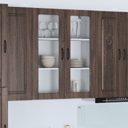 vidaXL Vaatwasserpaneel Kalmar Bruin Eiken 80 x 31 x 100 cm