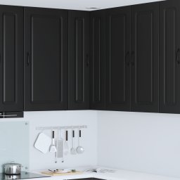 vidaXL Vaatwasserpaneel Kalmar Zwart 57 x 57 x 100 cm Bewerkt hout