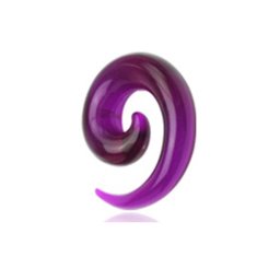 Taper acryl spiraal 3 mm - paars