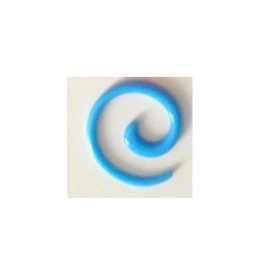 Taper acryl spiraal 3 mm - licht blauw