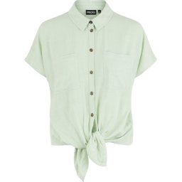 Pieces - Maat L PCVINSTY SS TIE SHIRT Dames Blouse