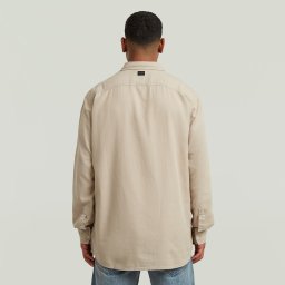 Clean Regular Shirt - Beige - Heren