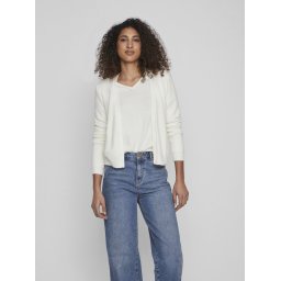 Vila Maat - XS Vest Viril Short L/s Knit Cardigan-noos 14060800 White Alyssum Dames
