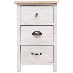 vidaXL Bijzetkast 35x25x57 cm paulowniahout
