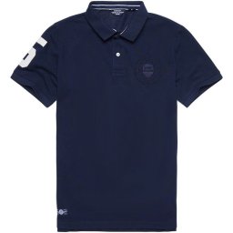 Superdry - XXL Poloshirt Vintage Superstate Polo Nautical Navy Mannen Maat