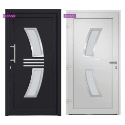 vidaXL Voordeur 98x208 cm antraciet
