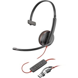 Poly Blackwire 3210 USB-C/A koptelefoon