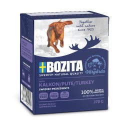 Bozita Hapjes in Gelei 12 x 370 g Hondenvoer - Kalkoen