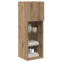 vidaXL Wandgemonteerde TV-kasten 2 st Artisan Eiken Bewerkt hout