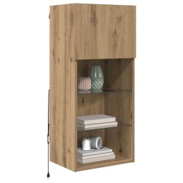 vidaXL Wandgemonteerd tv-meubel 40,5 x 30 x 90 cm Artisan Eiken