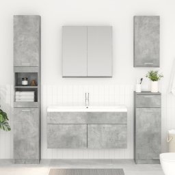 vidaXL Wastafelkast Beton Grijs Bewerkt hout