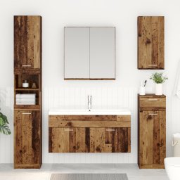 vidaXL Wastafelkast Oudhout Bewerkt hout