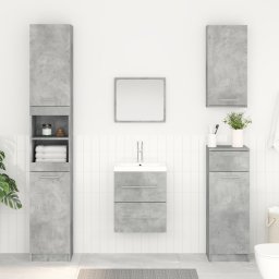 vidaXL Wastafelkast Beton Grijs 38,5 x 41 x 48 cm Bewerkt hout