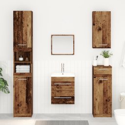 vidaXL Wastafelkast Oud Hout 38,5 x 41 x 48 cm Bewerkt hout