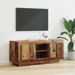 vidaXL TV-kast 102 x 35 x 45 cm Oud Hout Bewerkt hout