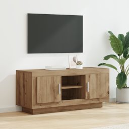 vidaXL TV-kast 102 x 35 x 45 cm Artisan Eiken Bewerkt hout