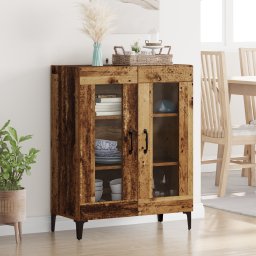 vidaXL Dressoir Oud Hout 69,5 x 34 x 90 cm Gemonteerd hout en ijzer